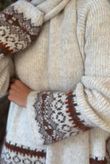 Moorland Fair Isle Scarf Oatmeal
